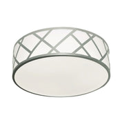 Haven 17" LED Flush Mount, Satin Nickel Finish - Bees Lighting