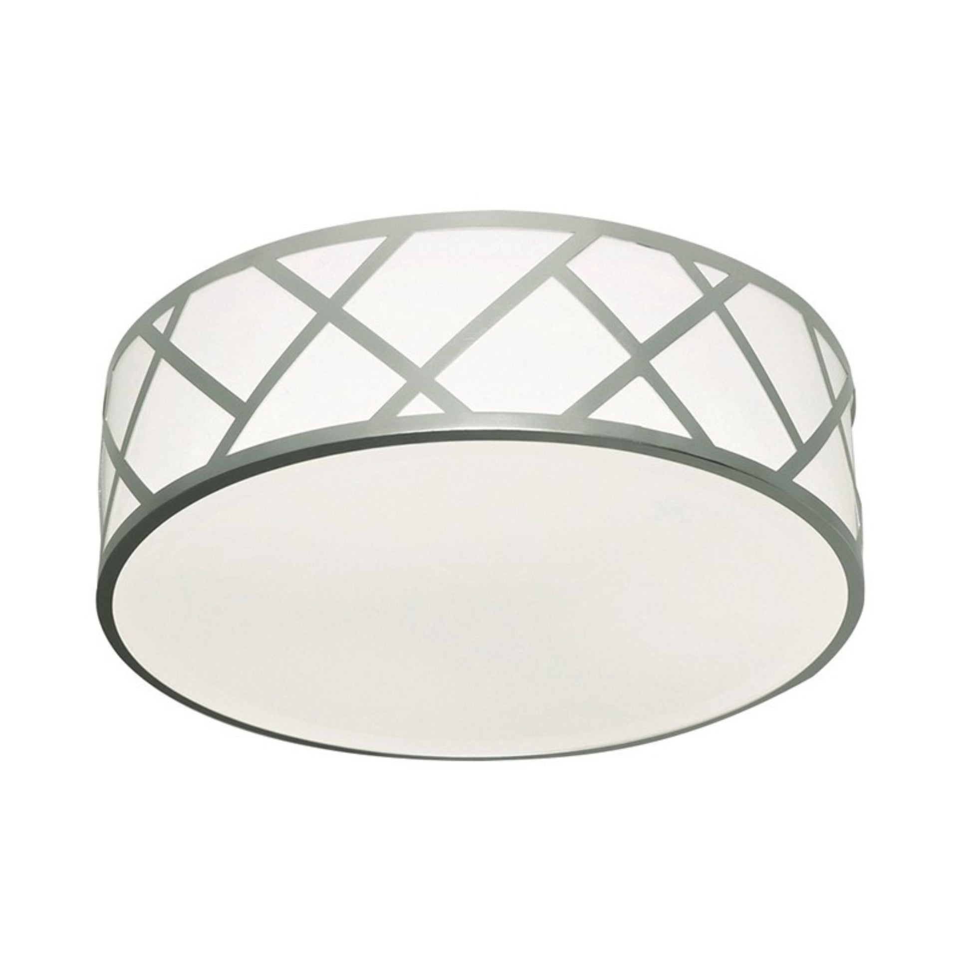 Haven 17" LED Flush Mount, Satin Nickel Finish - Bees Lighting