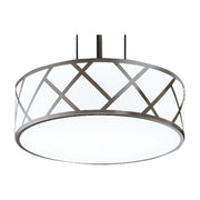 Haven 17" LED Pendant, Satin Nickel Finish - Bees Lighting