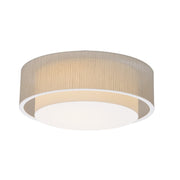 Sanibel 18" LED Flush Mount, Jute Finish - Bees Lighting