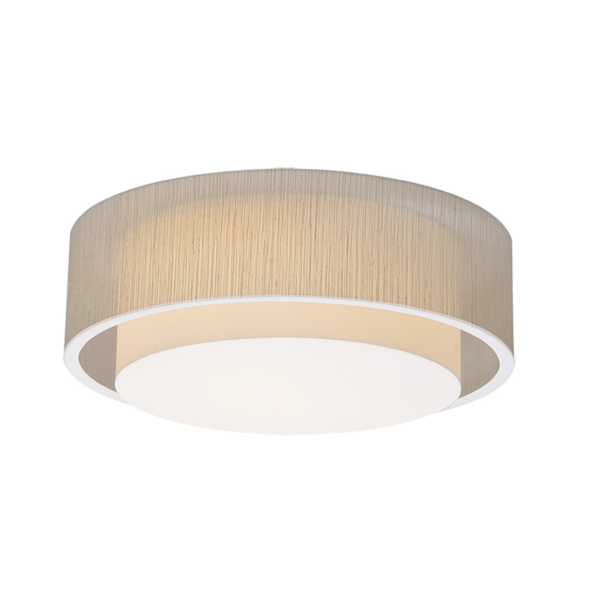 Sanibel 18" LED Flush Mount, Jute Finish - Bees Lighting