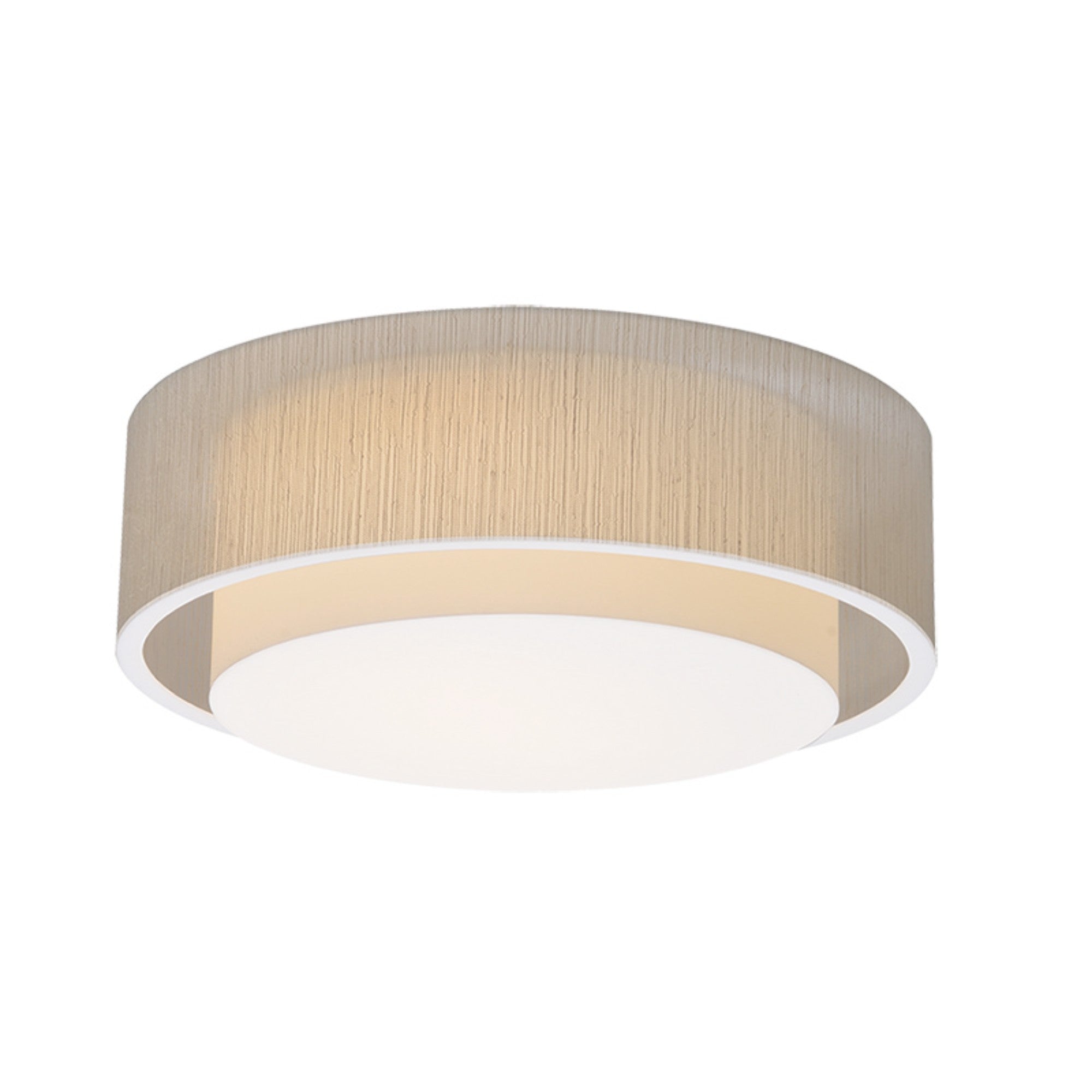 Sanibel 18" LED Flush Mount, Jute Finish - Bees Lighting