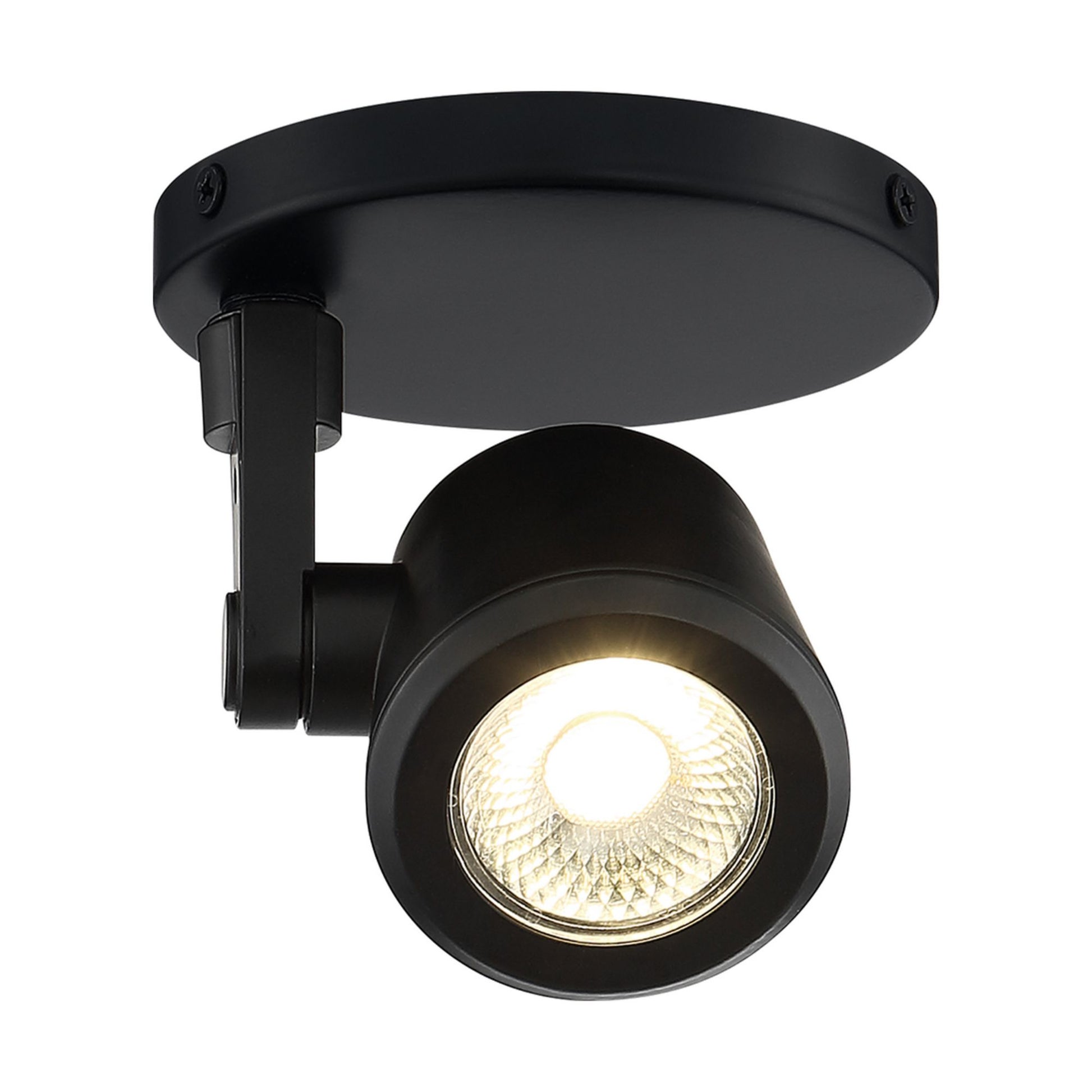 LED Tape Back Monopoint Head 12W 1000 Lumens 3000K, 36°, Black - Bees Lighting