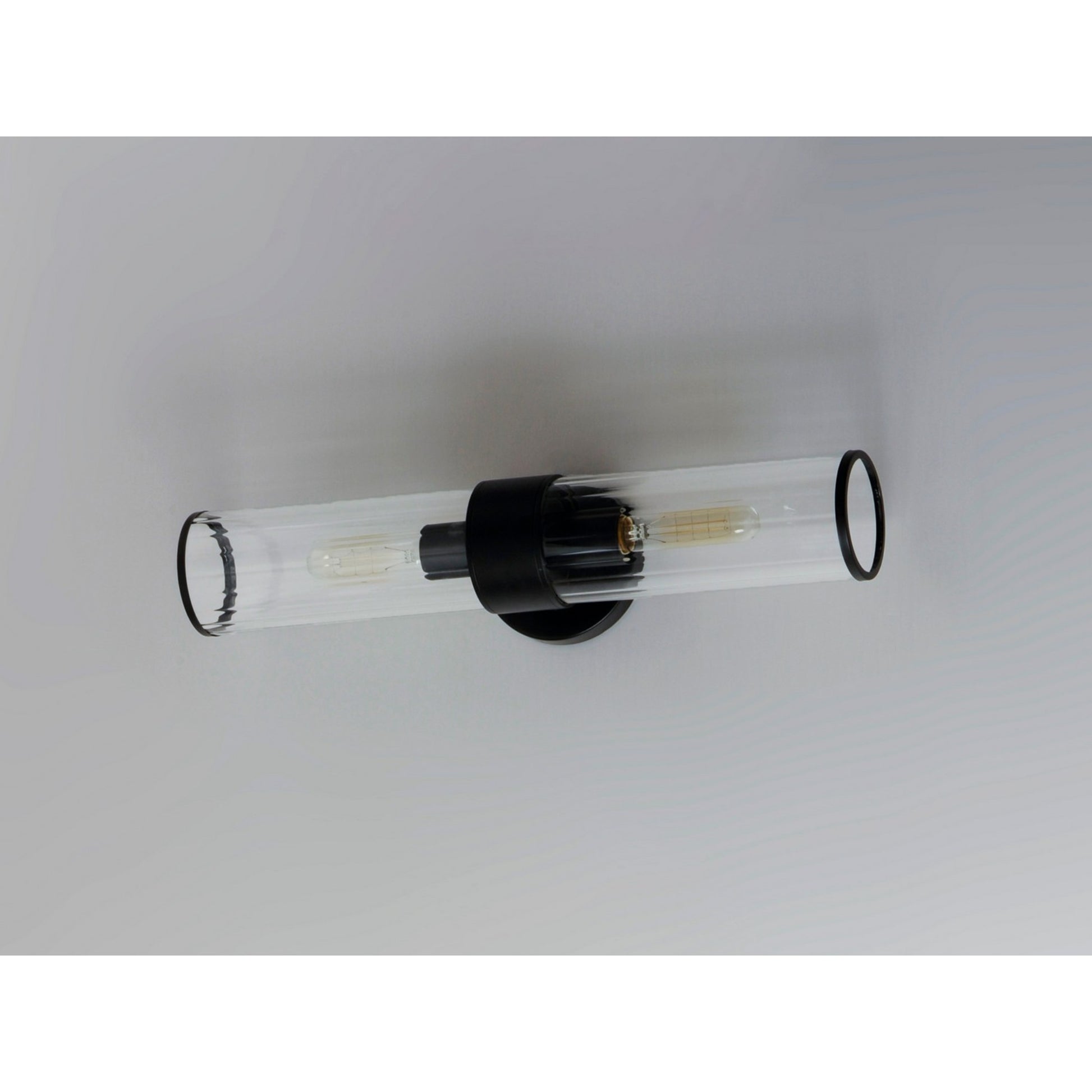 Crosby 20" 2-Light Wall Sconce, Black Finish - Bees Lighting