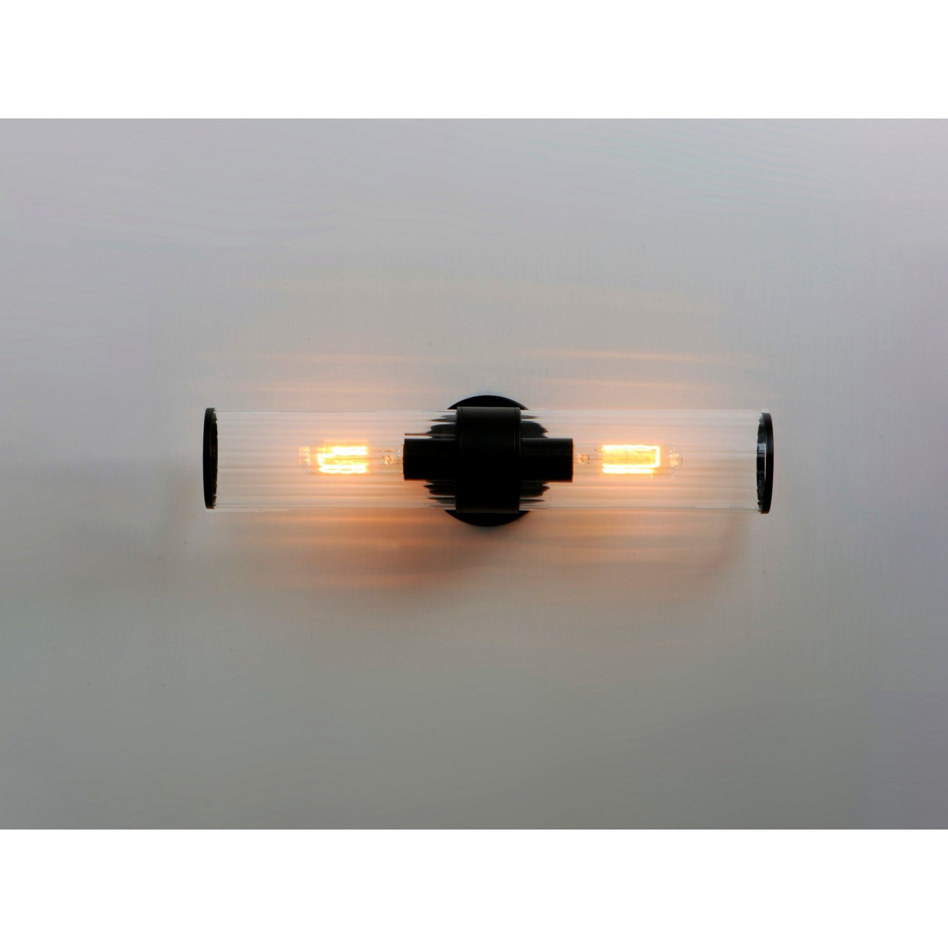 Crosby 20" 2-Light Wall Sconce, Black Finish - Bees Lighting