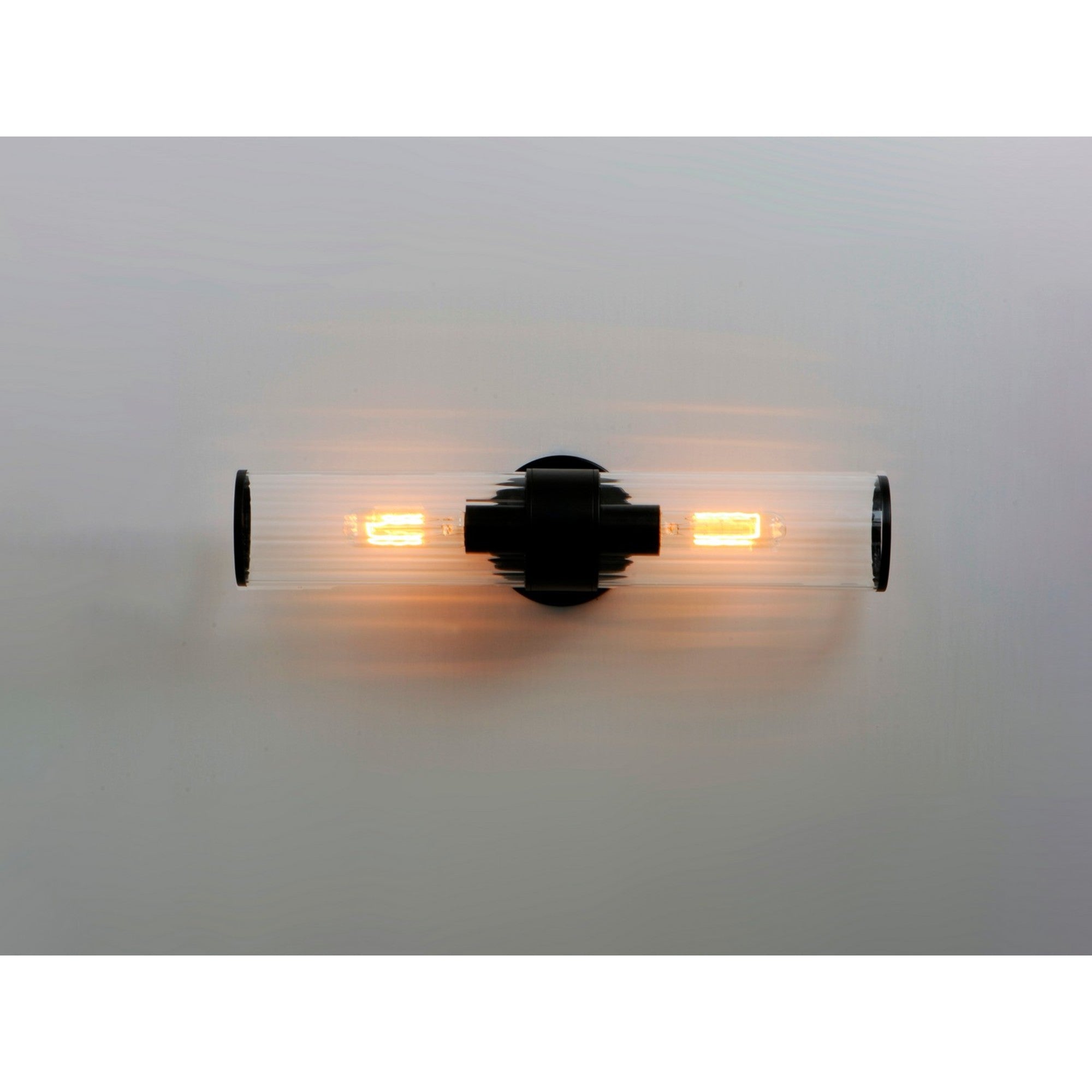 Crosby 20" 2-Light Wall Sconce, Black Finish - Bees Lighting