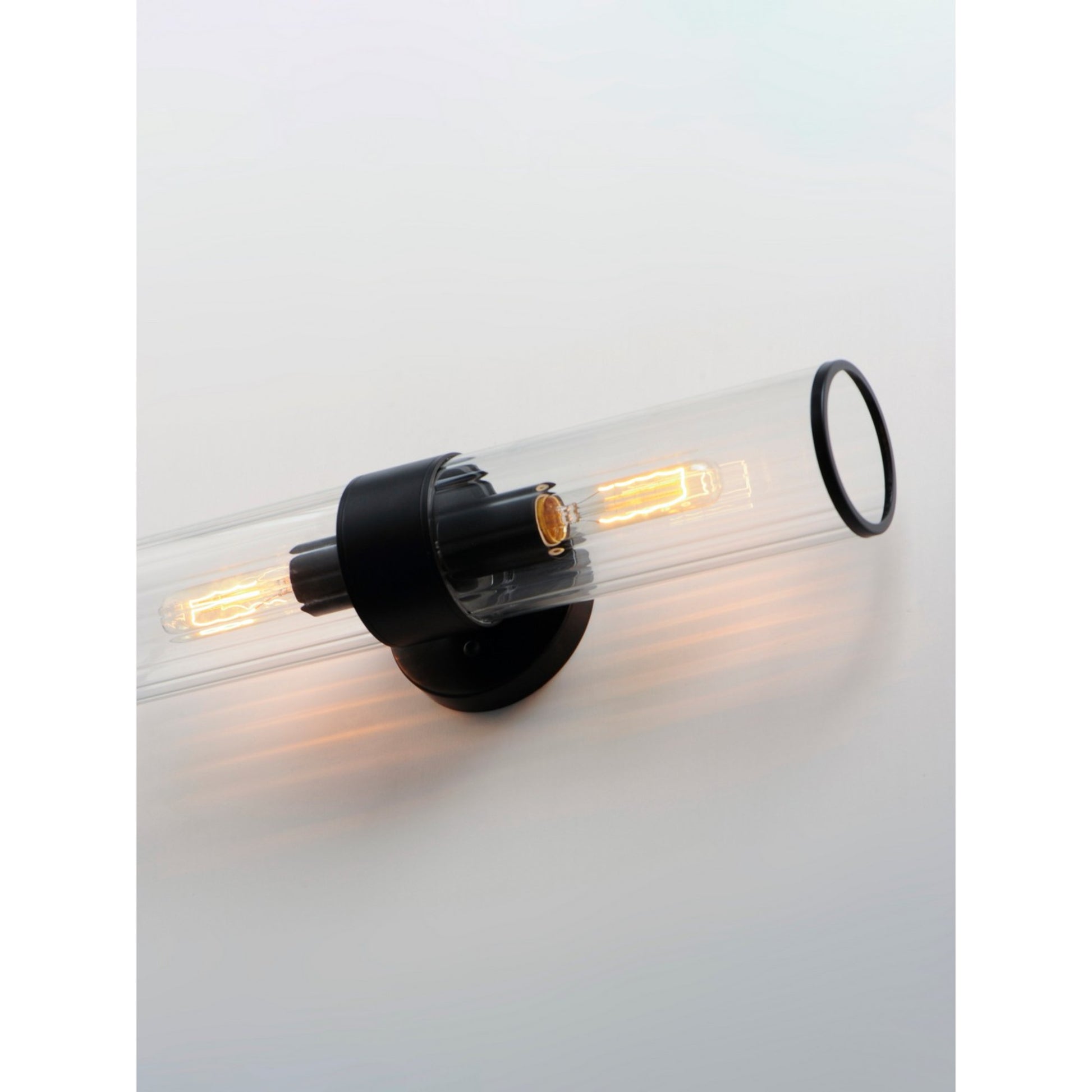 Crosby 20" 2-Light Wall Sconce, Black Finish - Bees Lighting