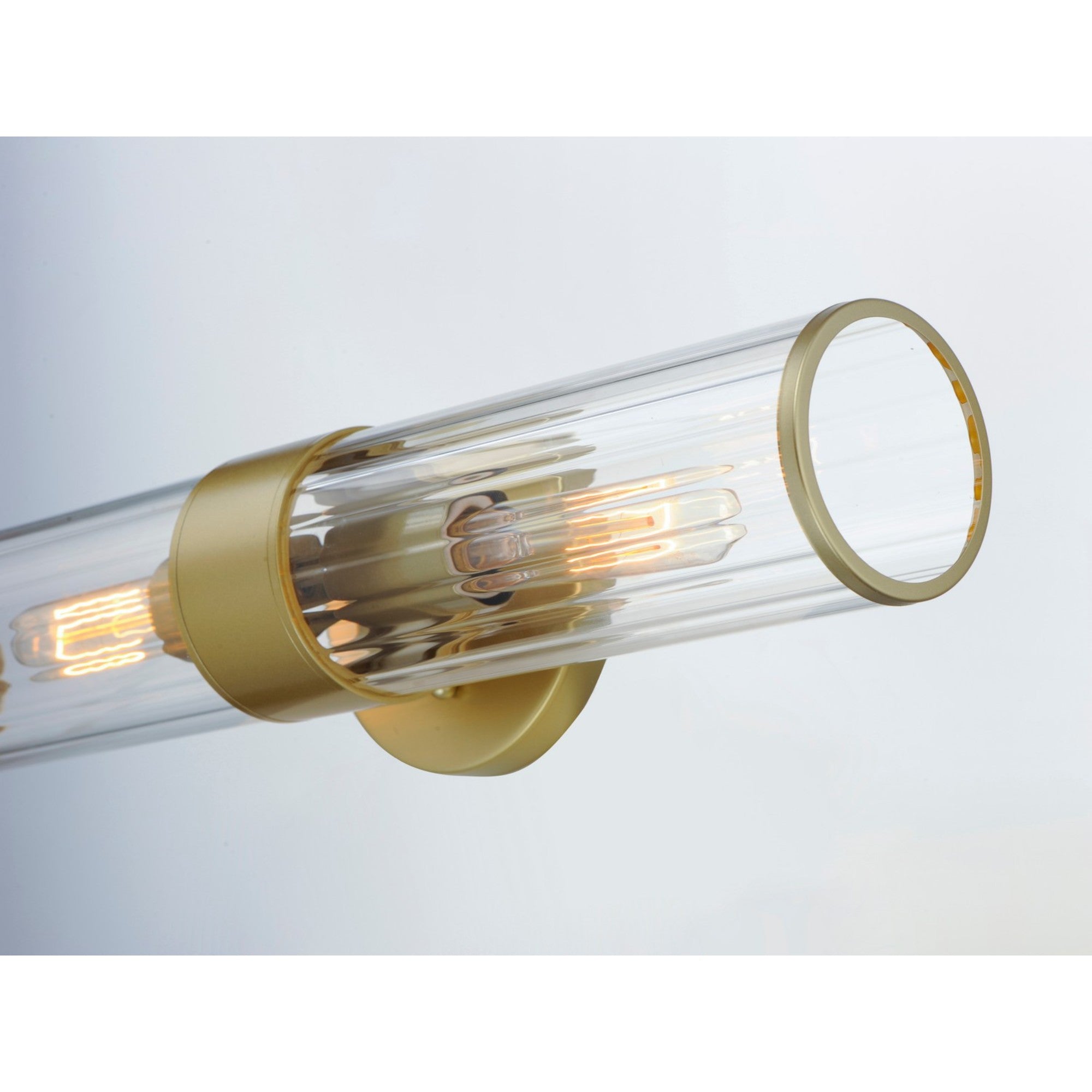 Crosby 20" 2-Light Wall Sconce, Satin Brass Finish - Bees Lighting