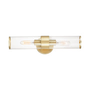 Crosby 20" 2-Light Wall Sconce, Satin Brass Finish - Bees Lighting