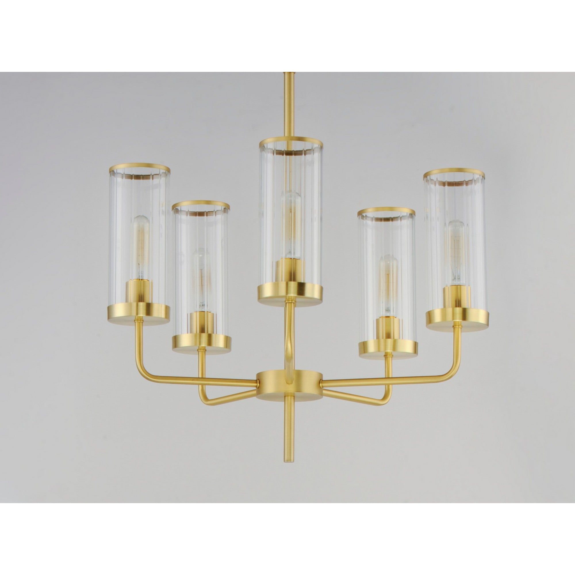 Crosby 25" 5-Light Chandelier, Satin Brass Finish