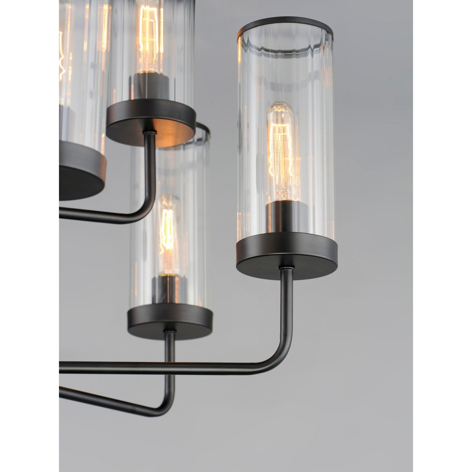Crosby 31" 9-Light Chandelier, Black Finish - Bees Lighting