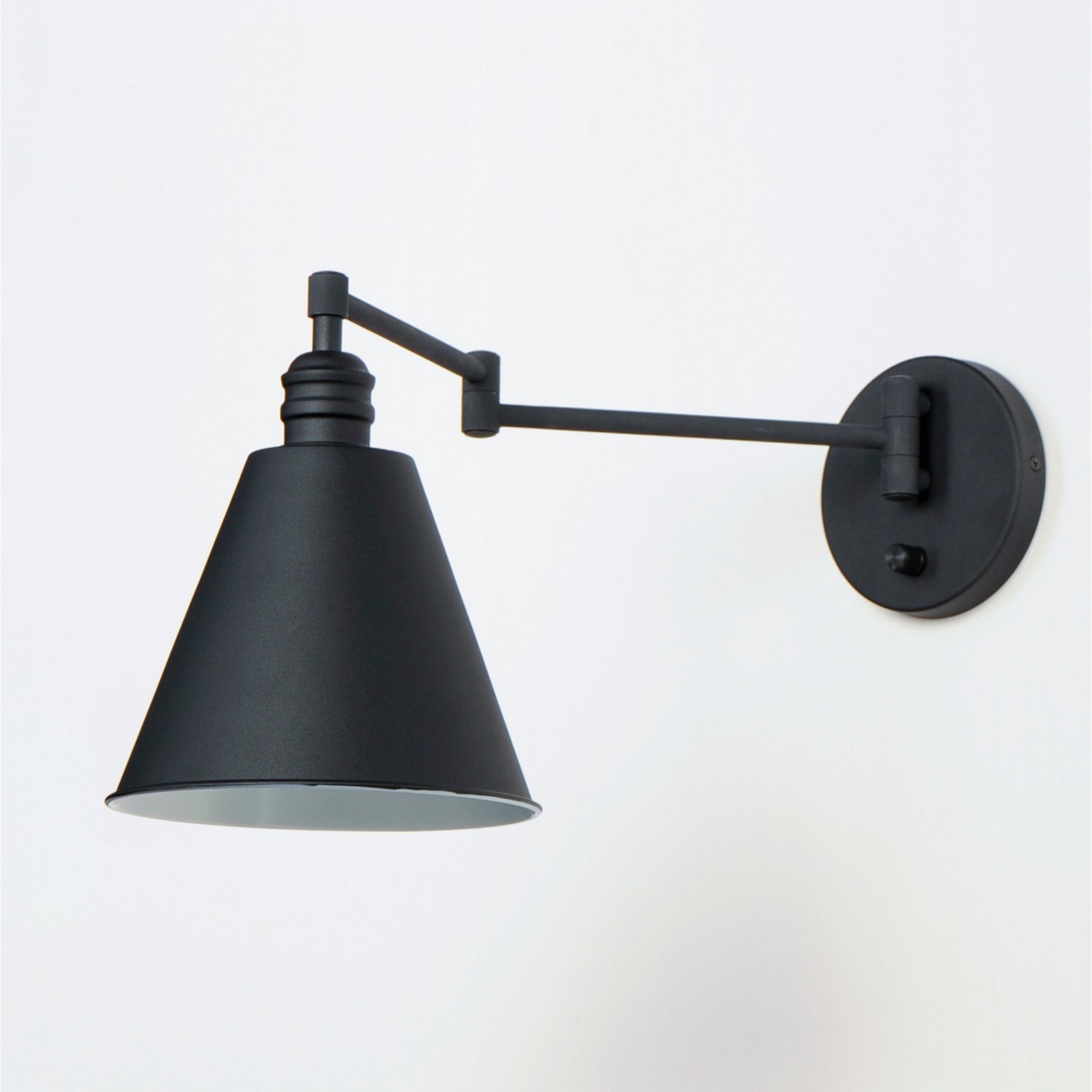 Library 11" Wall Sconce, Black Finish - Bees Lighting