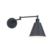 Library 11" Wall Sconce, Black Finish - Bees Lighting