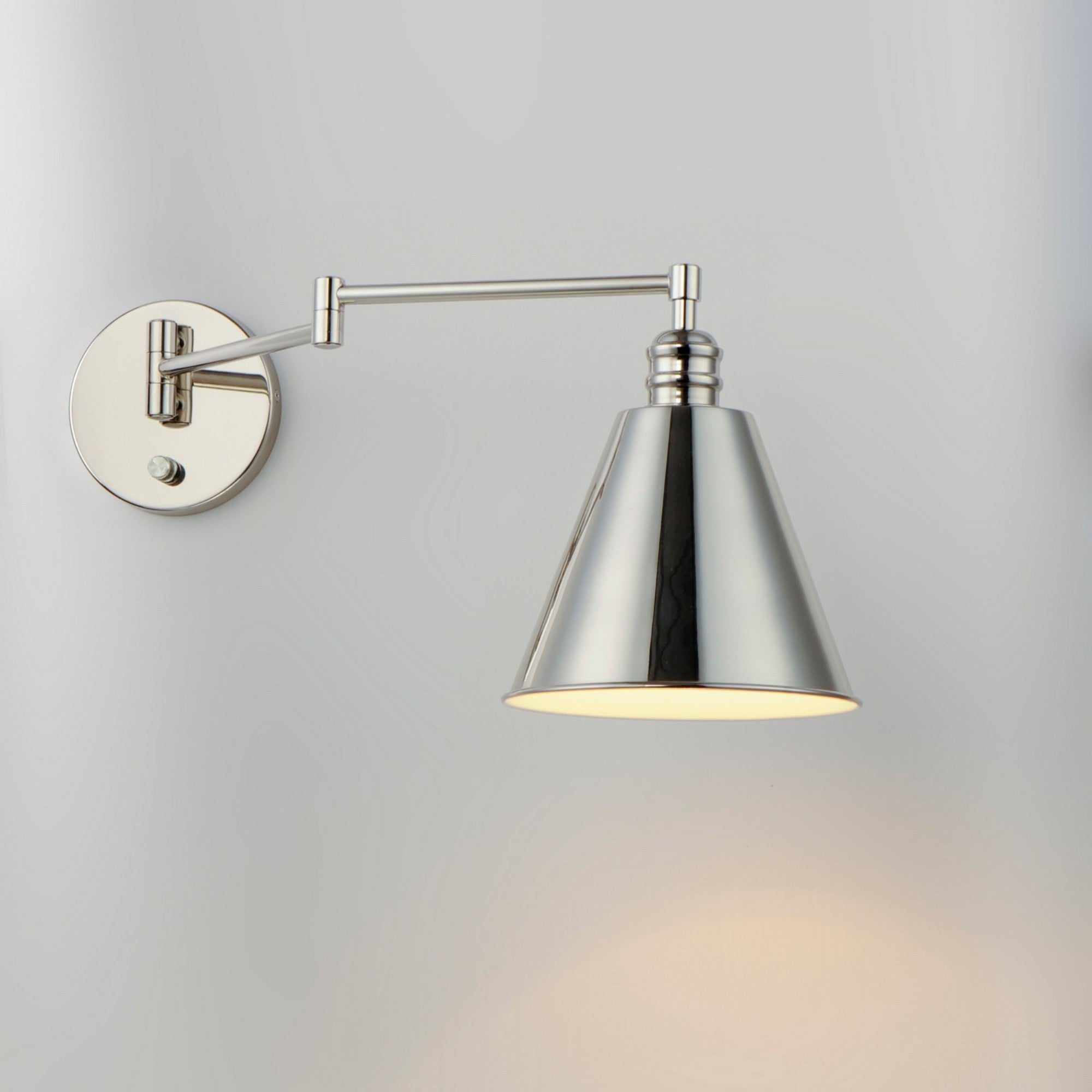 Library 11" Wall Sconce, Polished Nickel Finish - Bees Lighting