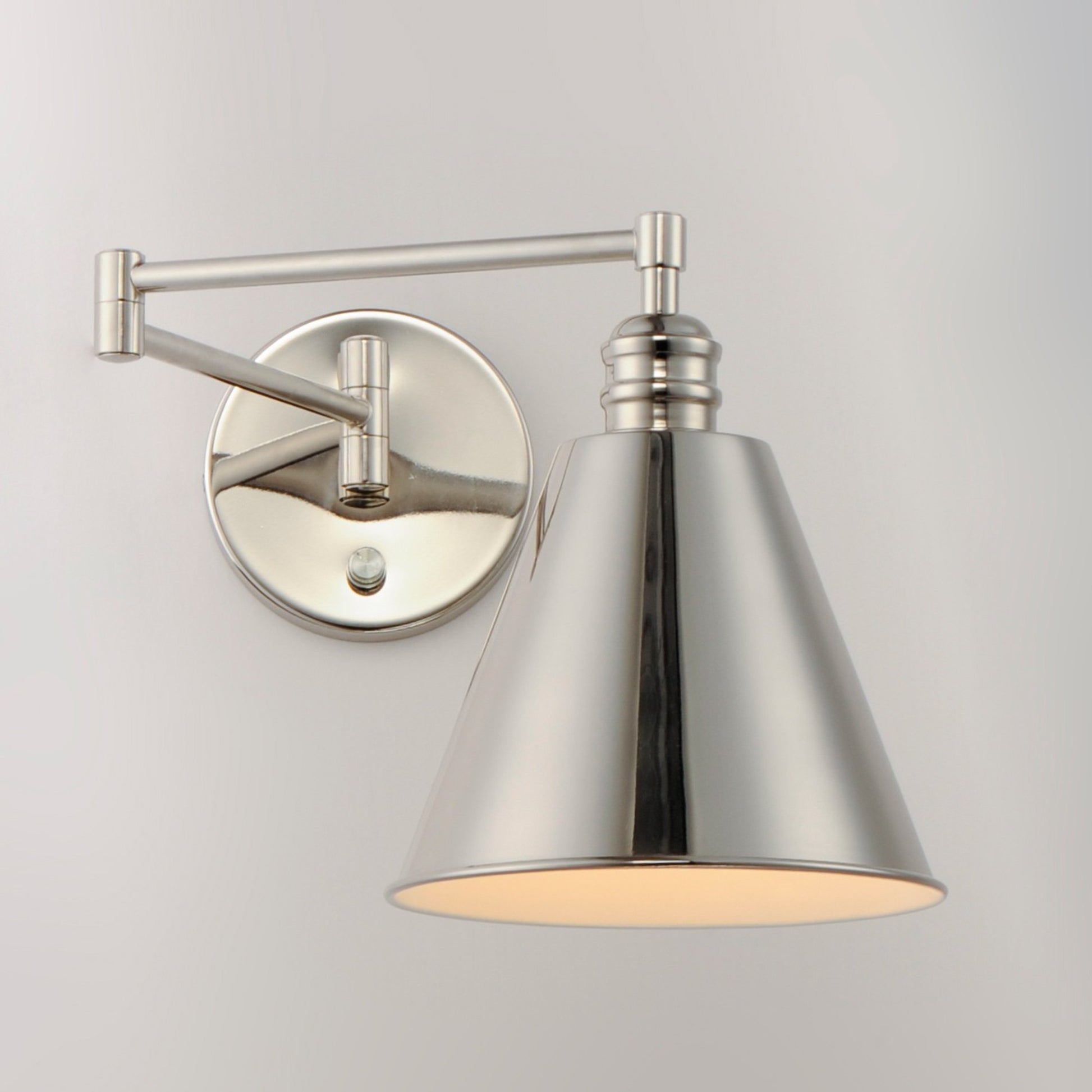 Library 11" Wall Sconce, Polished Nickel Finish - Bees Lighting