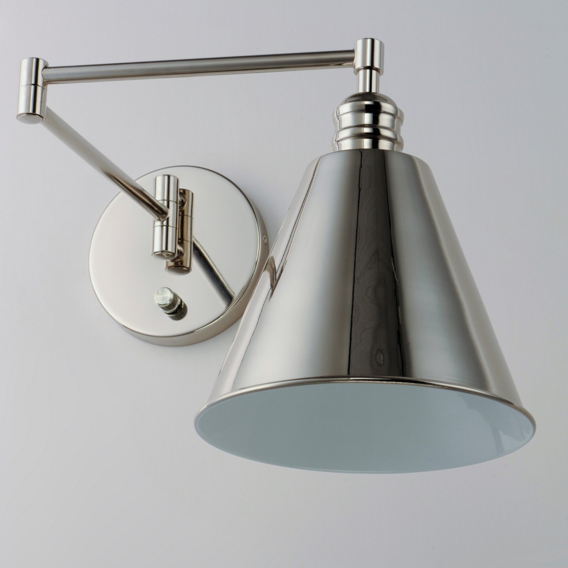 Library 11" Wall Sconce, Polished Nickel Finish - Bees Lighting