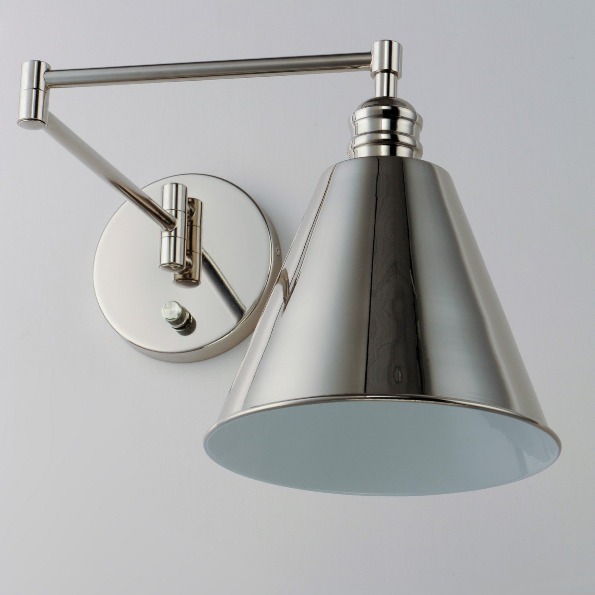 Library 11" Wall Sconce, Polished Nickel Finish - Bees Lighting
