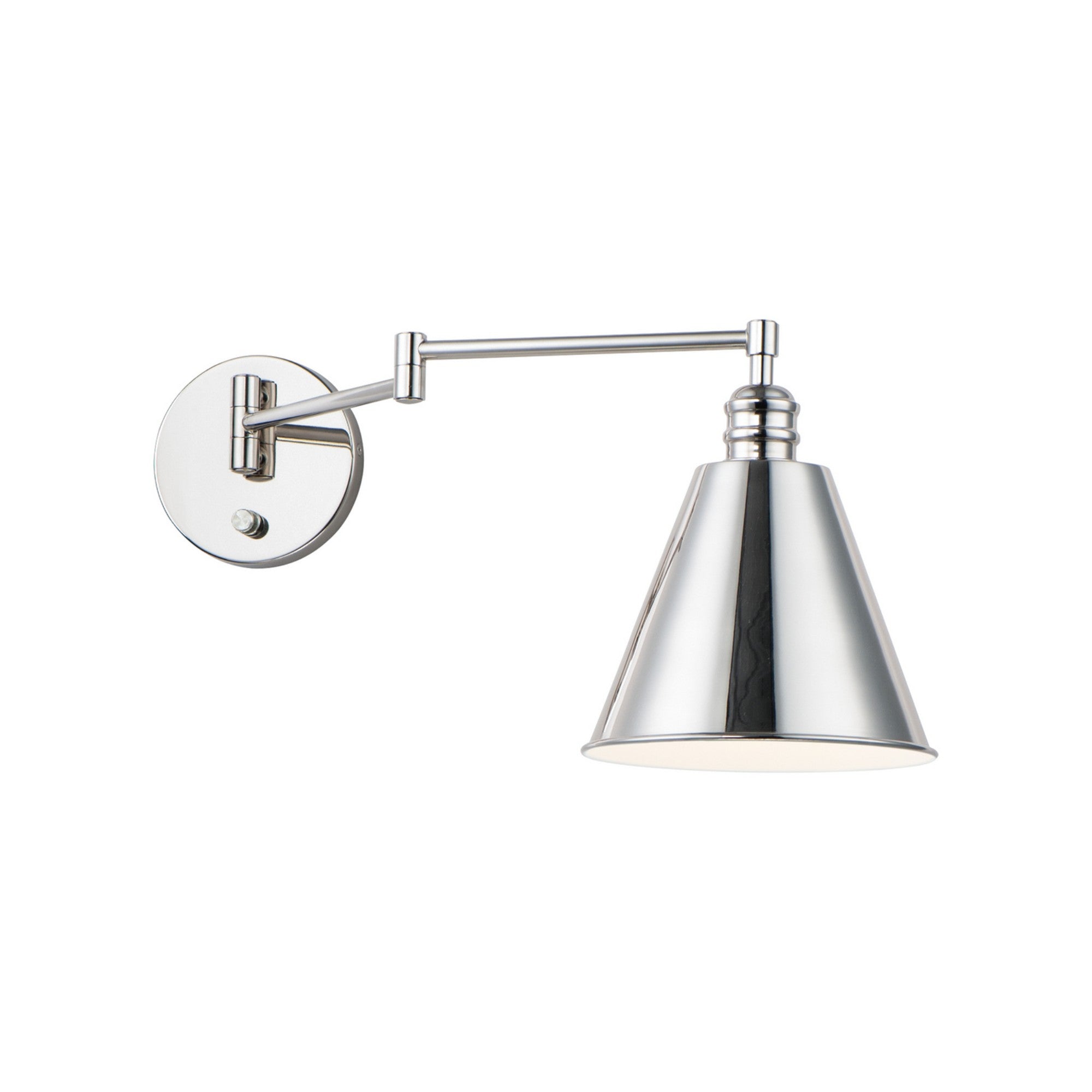Library 11" Wall Sconce, Polished Nickel Finish - Bees Lighting