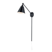 Library 32" Wall Sconce, Black Finish - Bees Lighting