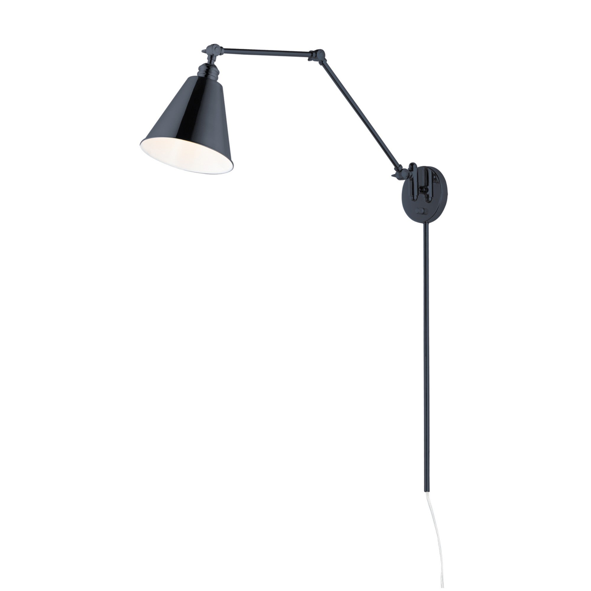 Library 36" Wall Sconce, Black Finish - Bees Lighting
