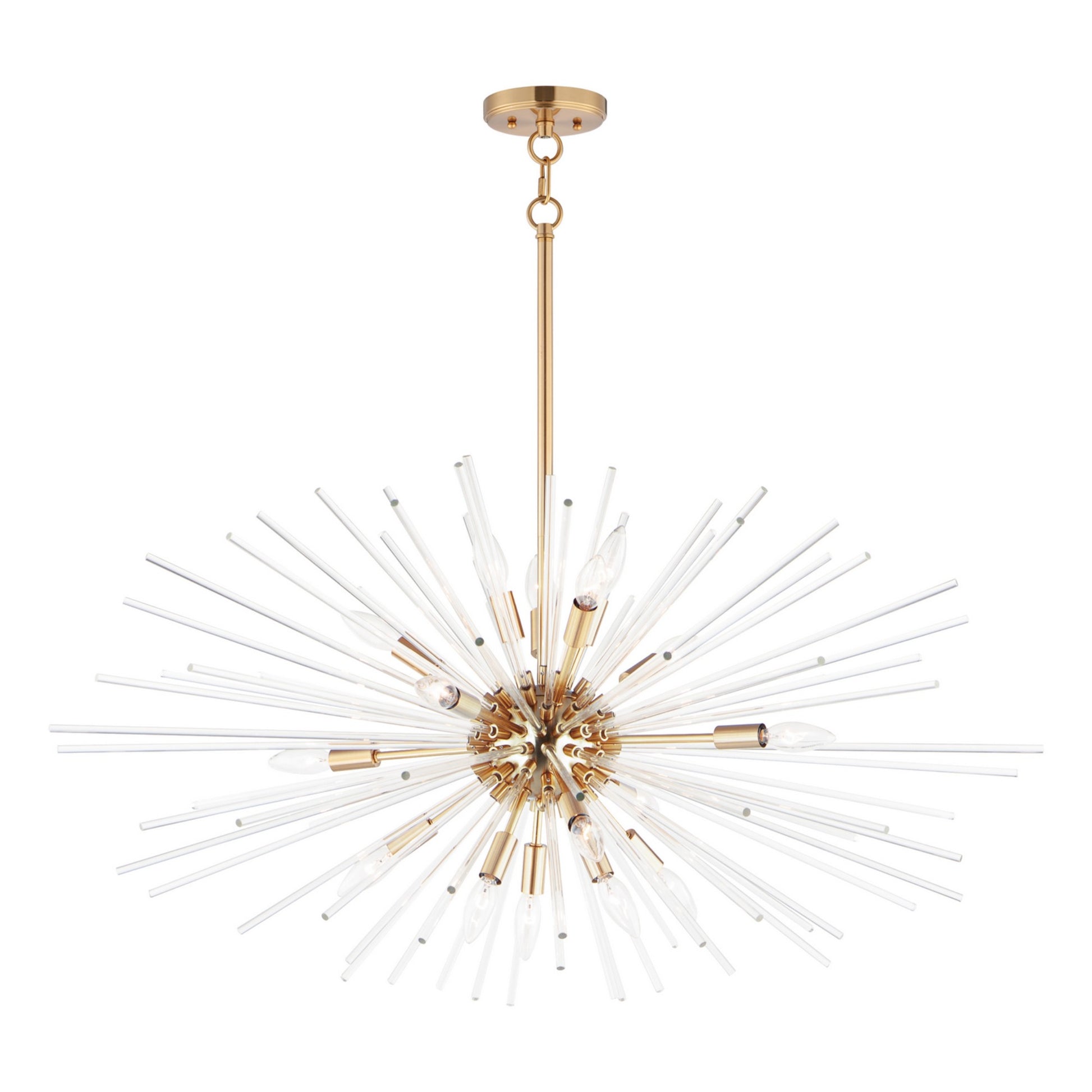 Polaris 20" 16 Light Pendant, Satin Brass Finish - Bees Lighting