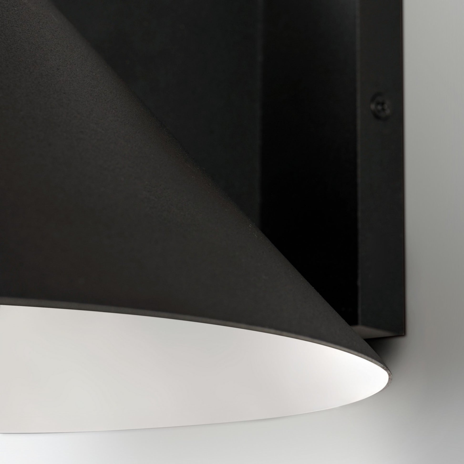 Conoid LED 8" LED Outdoor Wall Sconce, Black Finish - Bees Lighting