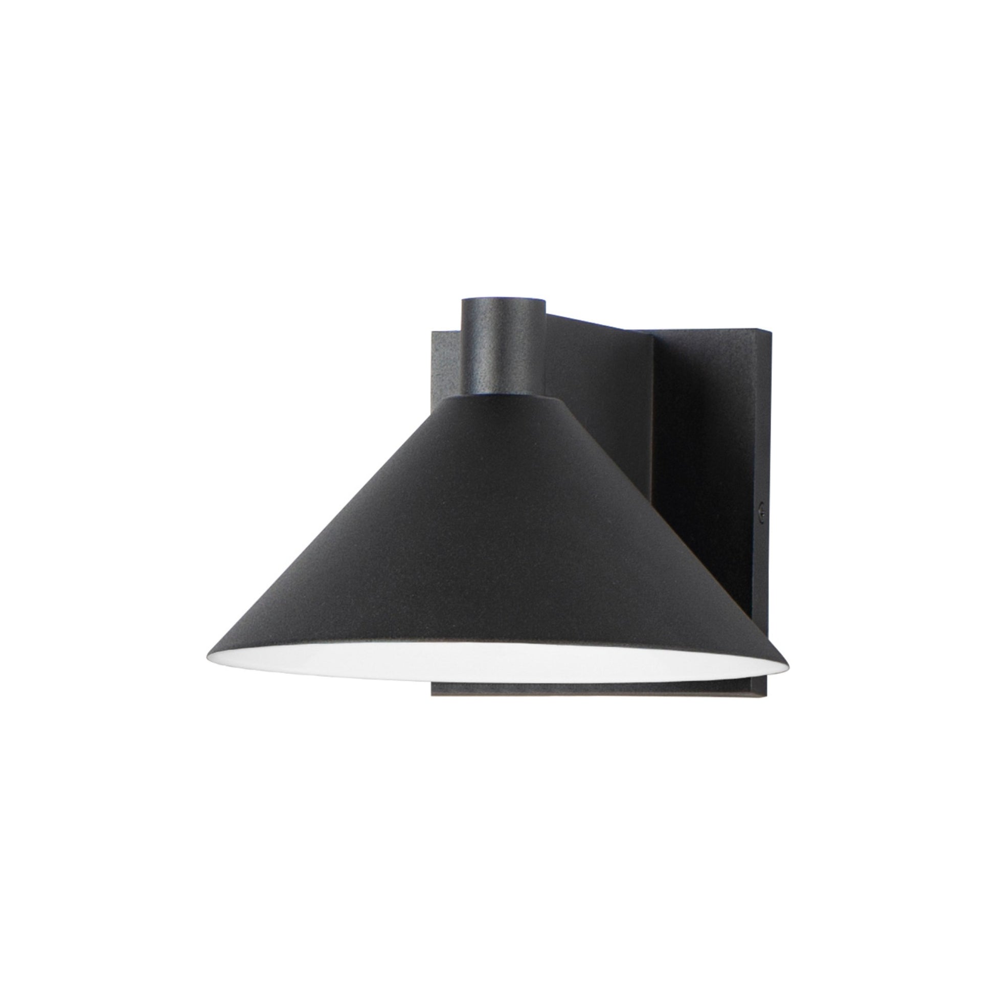 Conoid LED 8" LED Outdoor Wall Sconce, Black Finish - Bees Lighting