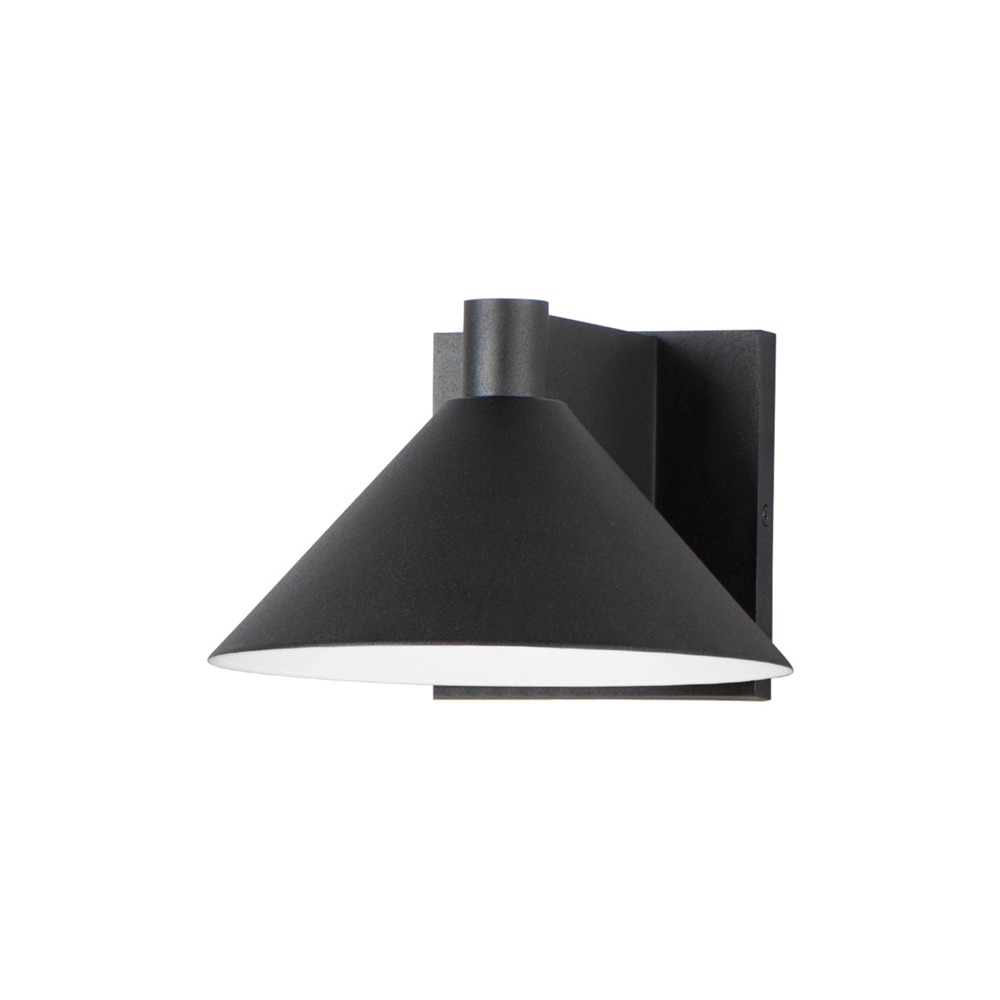 Conoid LED 8" LED Outdoor Wall Sconce, Black Finish - Bees Lighting