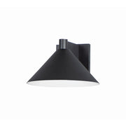 Conoid LED 10" LED Outdoor Wall Sconce, Black Finish - Bees Lighting