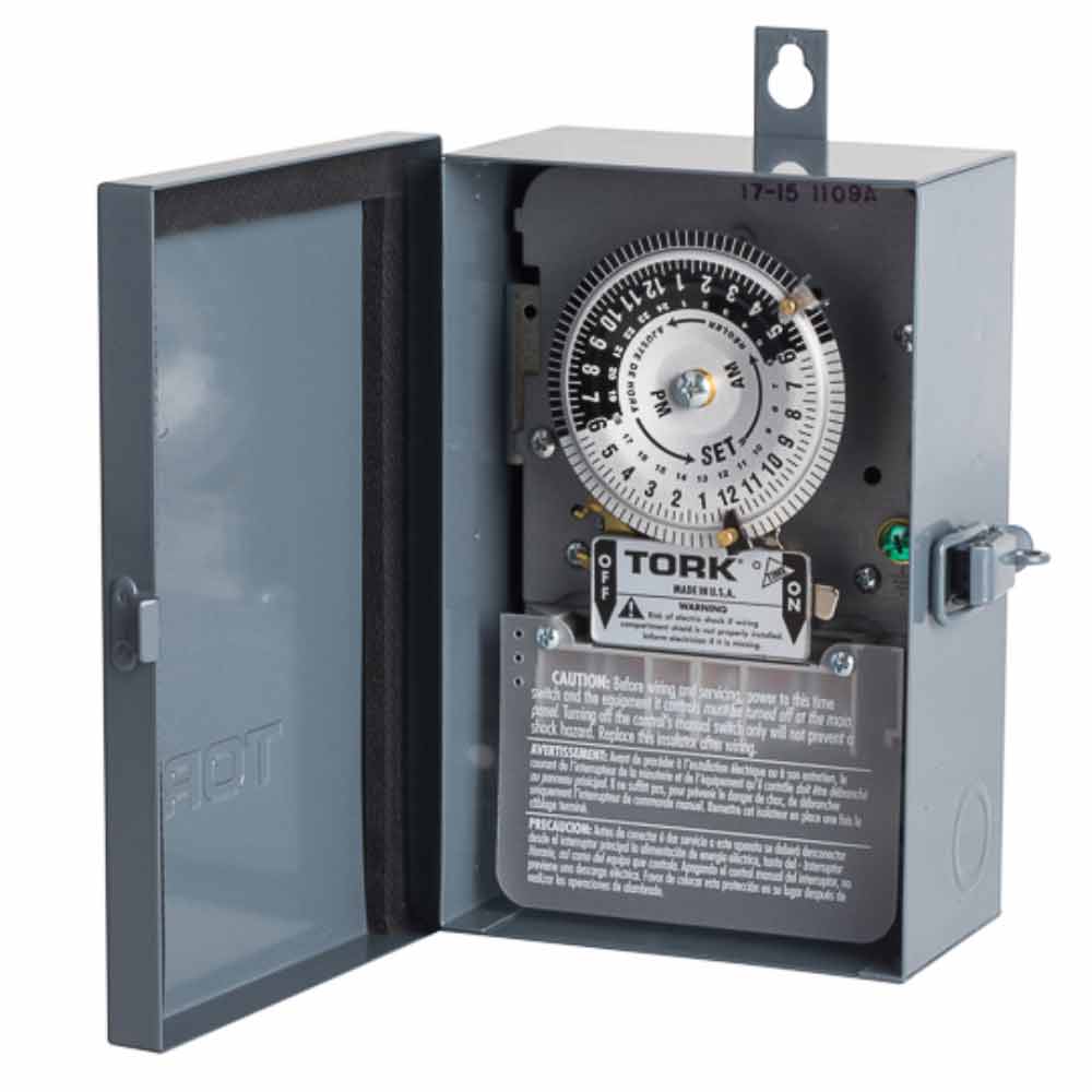 Tork 40 Amp 120-277 Volt 24-Hour DPST Outdoor Mechanical Time Switch
