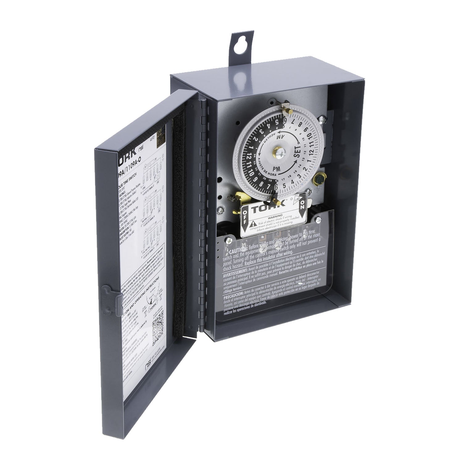 Tork 40 Amp 120-277 Volt 24-Hour DPST Outdoor Mechanical Time Switch - Bees Lighting