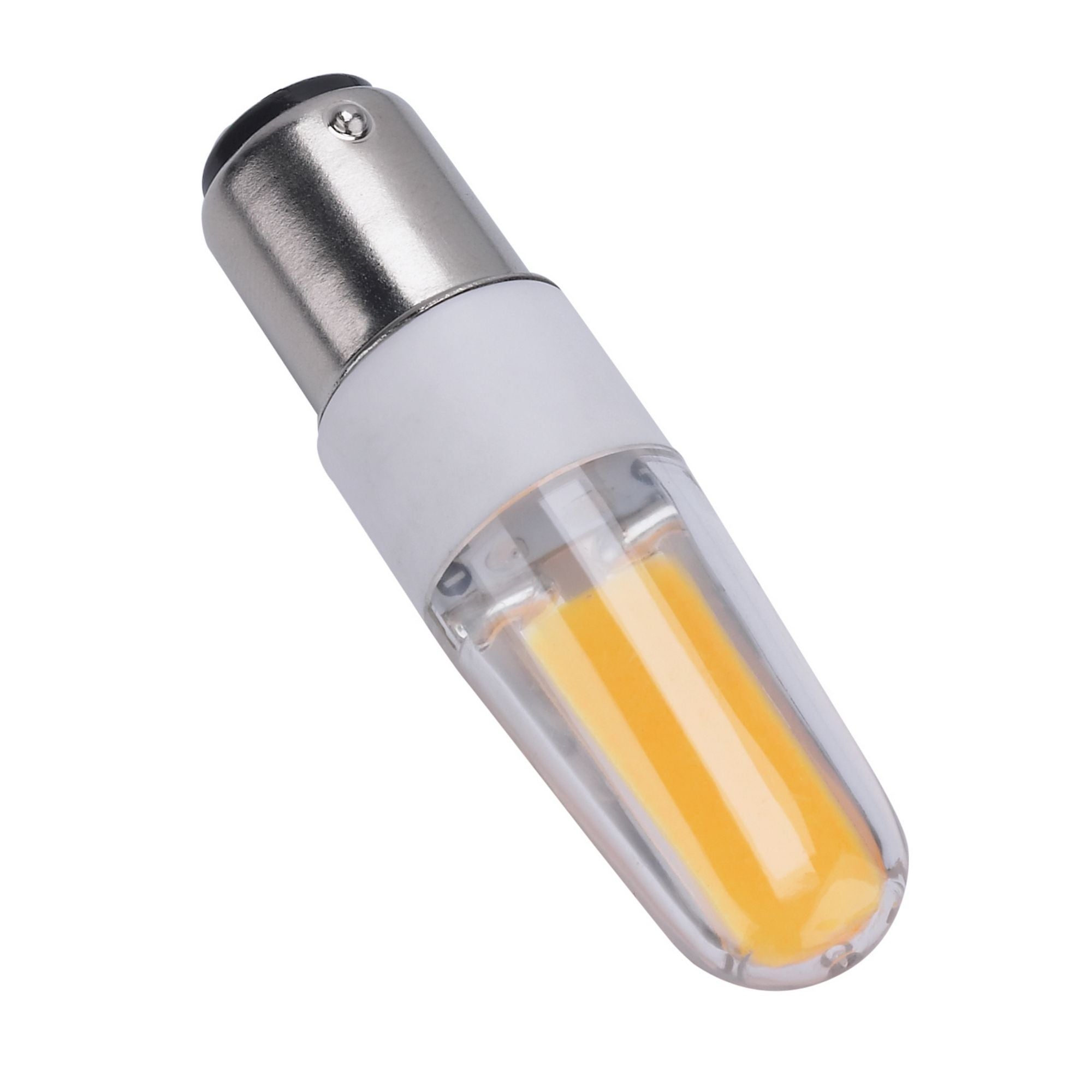 T4 Mini LED Bulb, 4 Watts, 480 Lumens, 5000K, BA15d Double Bayonet Base, Clear Finish
