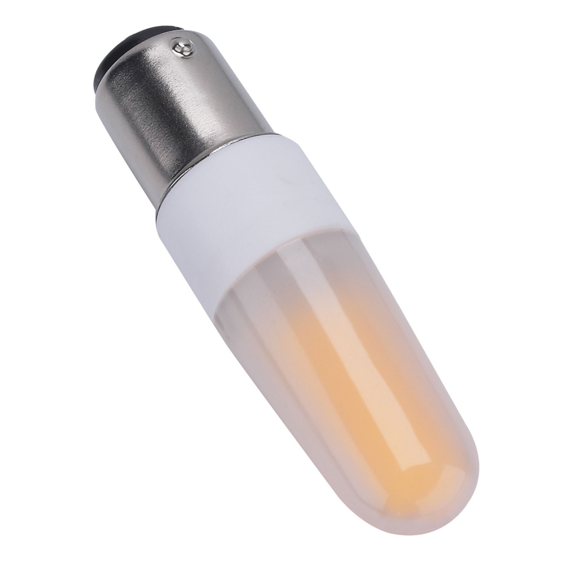 T4 Mini LED Bulb, 4 Watts, 460 Lumens, 5000K, BA15d Double Bayonet Base, Frosted Finish