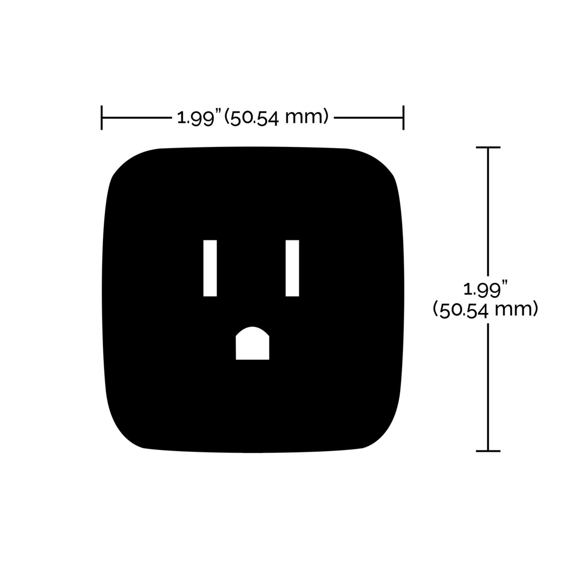 Starfish 10-Amp Wi-Fi Smart Plug Mini Square Outlet (Pack-2) White - Bees Lighting