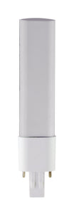 2 pin PL LED Bulb, 5W, 500lm, 2700K, Horizontal, 13W CFL Equal, GX23 Base, Direct or Bypass