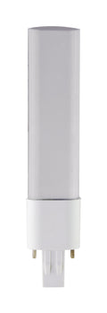 2 pin PL LED Bulb, 5W, 500lm, 2700K, Horizontal, 13W CFL Equal, GX23 Base, Direct or Bypass