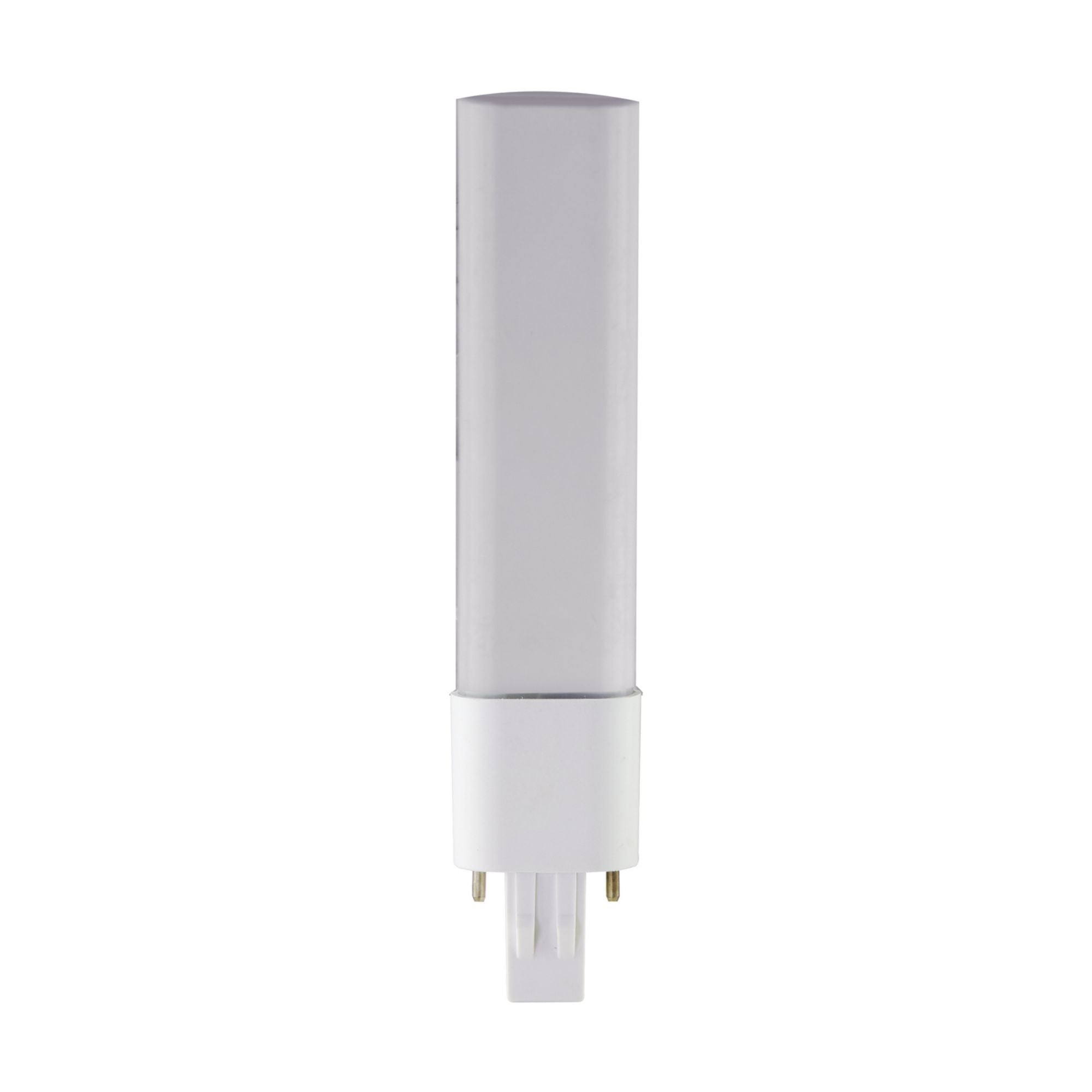 2 pin PL LED Bulb, 5W, 500lm, 2700K, Horizontal, 13W CFL Equal, GX23 Base, Direct or Bypass