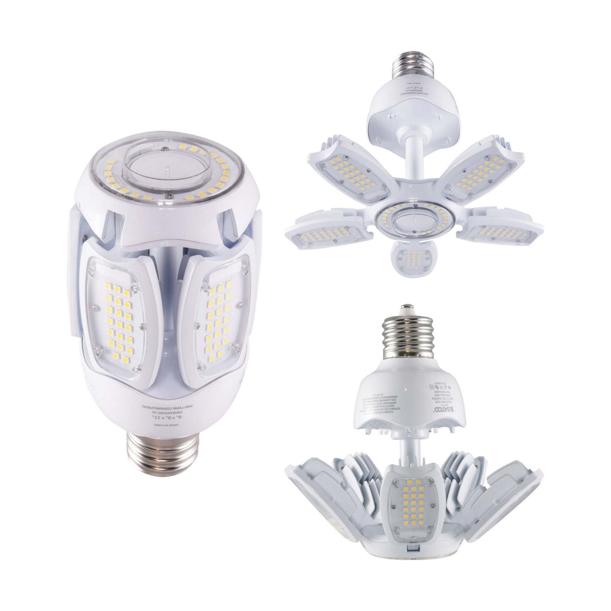 Hi-Pro Multi-Beam LED Lamp, 40 Watts, 5600 Lumens, 5000K, EX39 Mogul Base, 120-277V - Bees Lighting