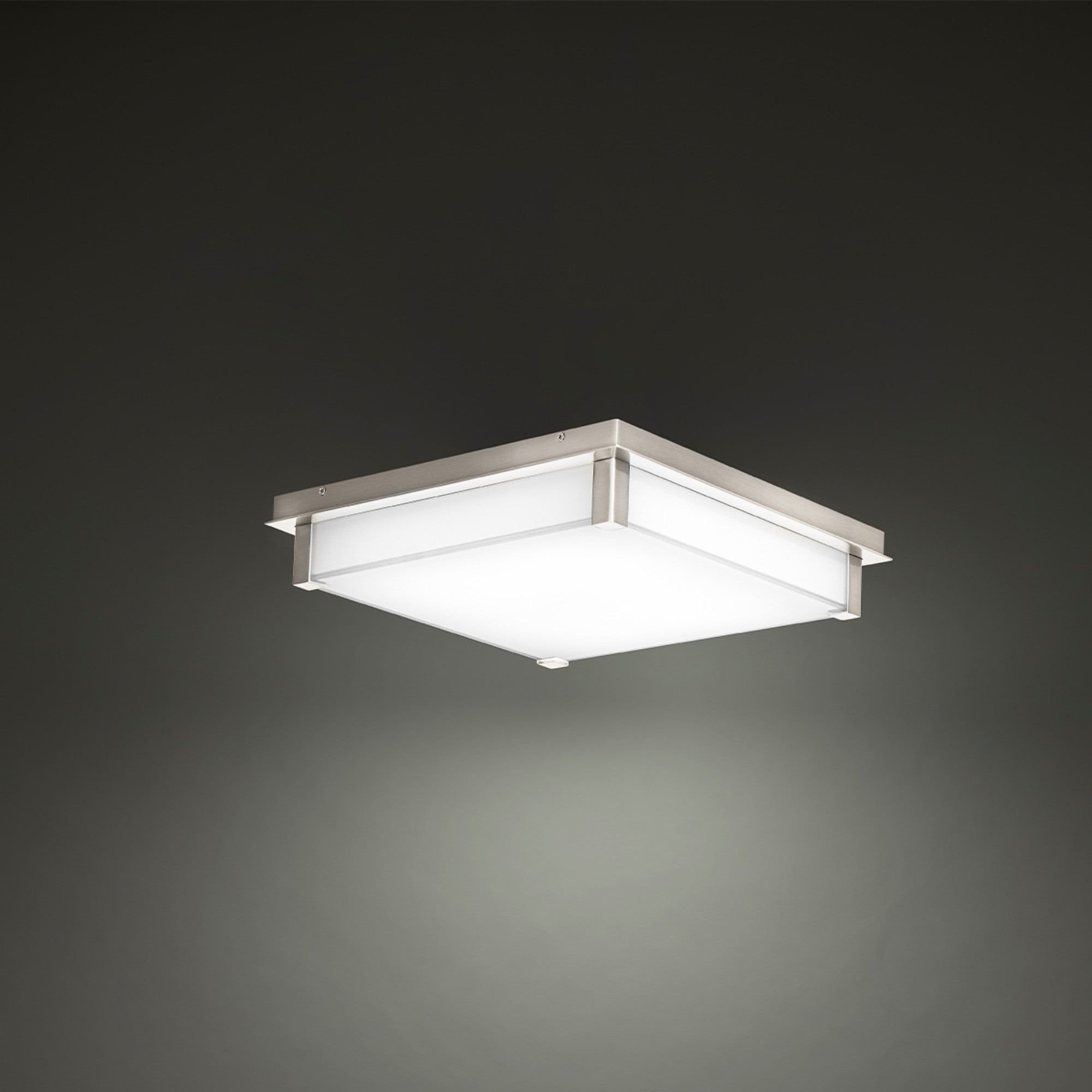 Polar 14" LED Flush Mount, Brushed Nickel Finish - Bees Lighting