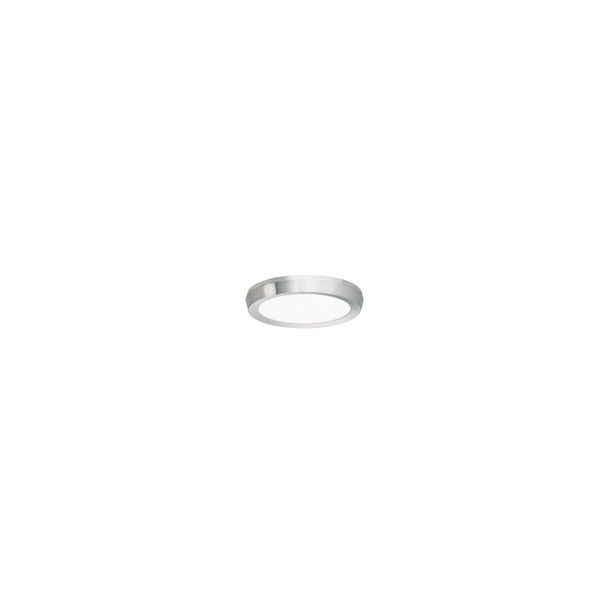 Argo 7" LED Flush Mount, 2700K, Brushed Nickel Finish - Bees Lighting