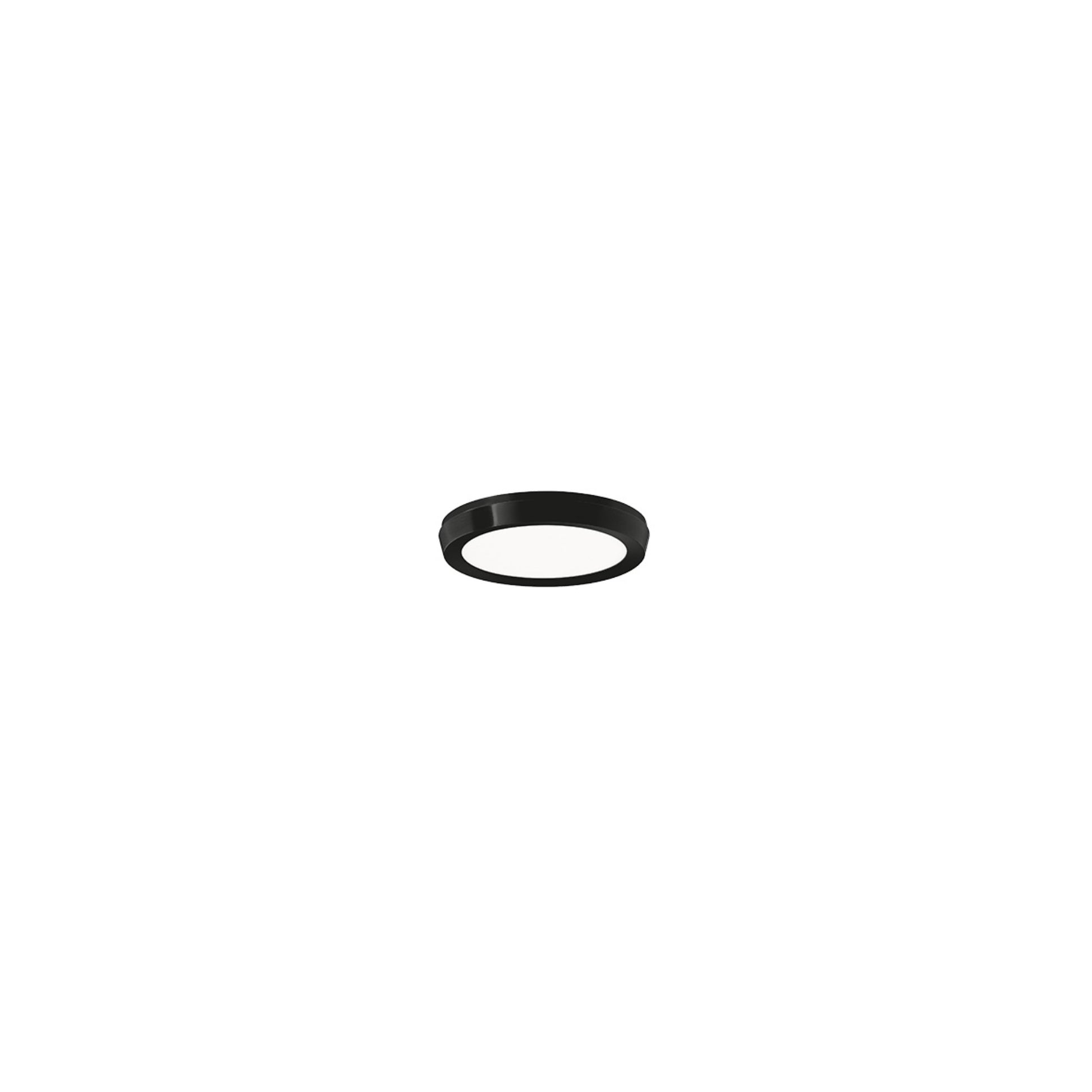 Argo 7" LED Flush Mount, 3500K, Black Finish - Bees Lighting