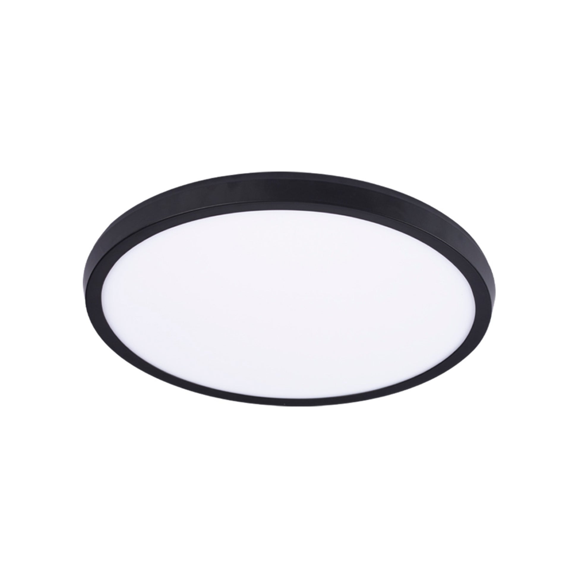 Argo 19" LED Flush Mount, 2700K, Black Finish - Bees Lighting