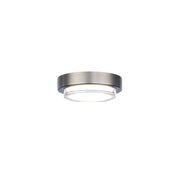 Kind 8" LED Flush Mount, 2700K, Brushed Nickel Finish - Bees Lighting