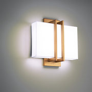 Downton 11" LED Wall Sconce, 3500K, Aged Brass Finish - Bees Lighting