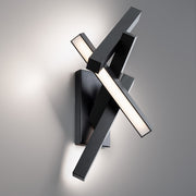 Chaos 24" LED Outdoor Wall Sconce, Black Finish - Bees Lighting