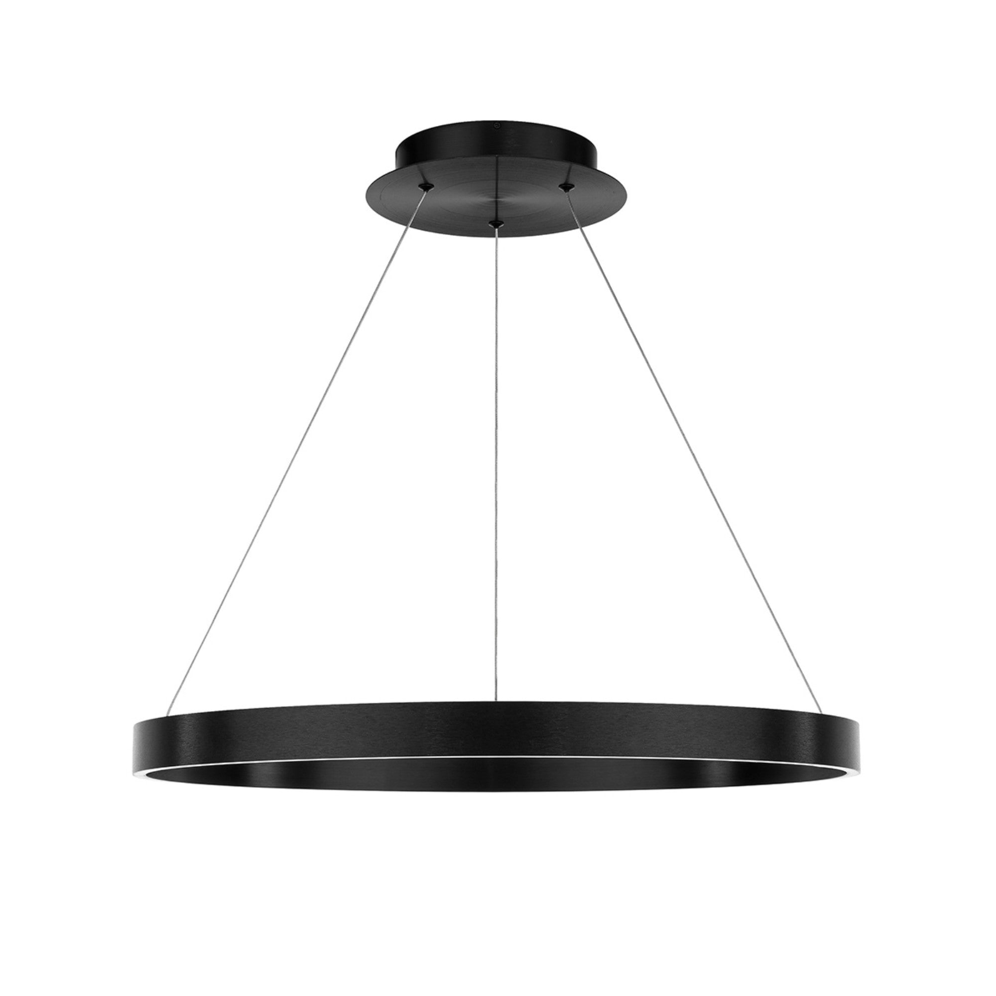 Sirius 24" LED Pendant, Brushed Black Finish - Bees Lighting