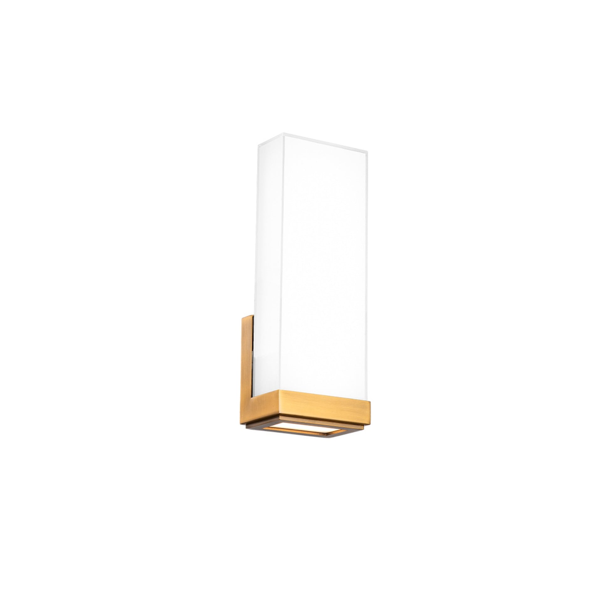 Coltrane 14" LED Wall Sconce, 3CCT, Aged Brass Finish - Bees Lighting