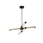 Rollo 28" LED Pendant, Antique Pecan & Black Finish - Bees Lighting