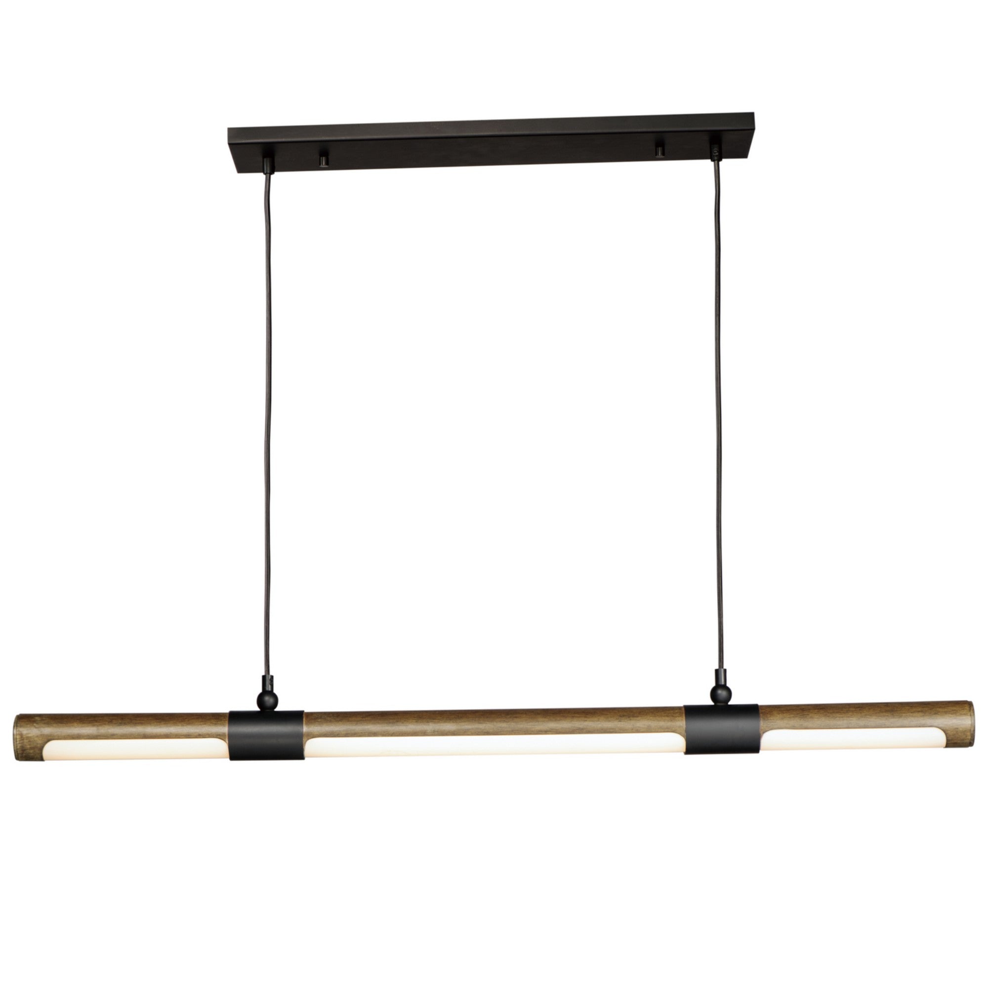 Rollo 40 in. Linear LED Pendant Light, Black