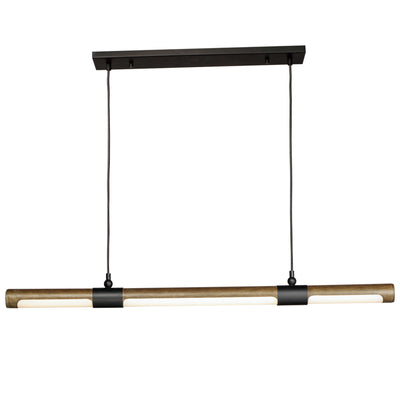 Rollo 40 in. Linear LED Pendant Light, Black